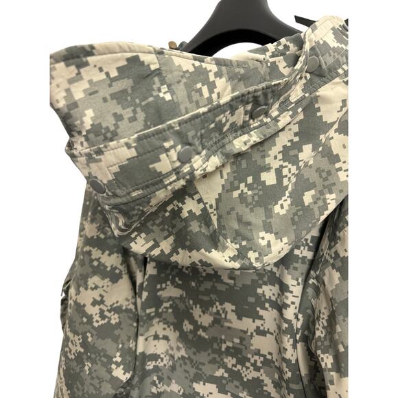 Camo Parka Cold Weather Field Jacket Mens Coat AT-DIGITAL Size Large - Picture 10 of 11